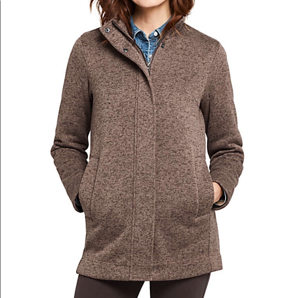 Lands’ End Sweater Fleece Jacket